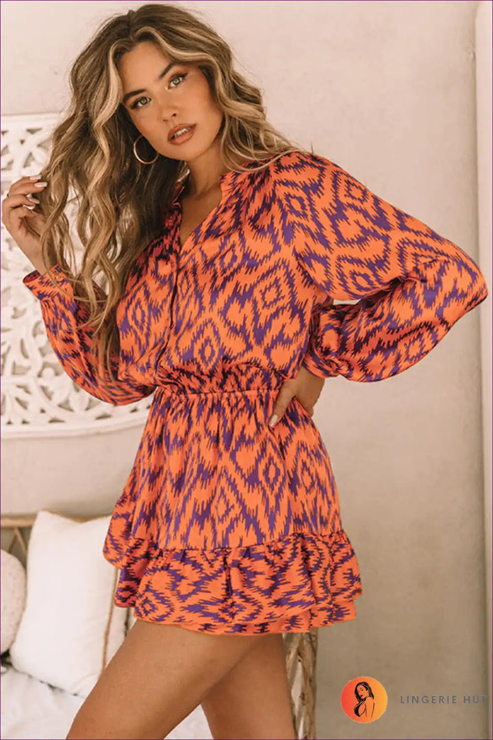 Levoire | Helle Ikat-imprimé-robe - Amusante & Célébratoire