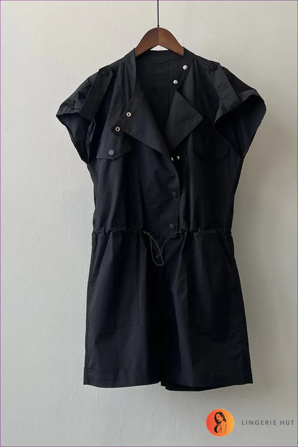 Levoire | Chemise en coton rentoa - Confort d'été sans effort Noir