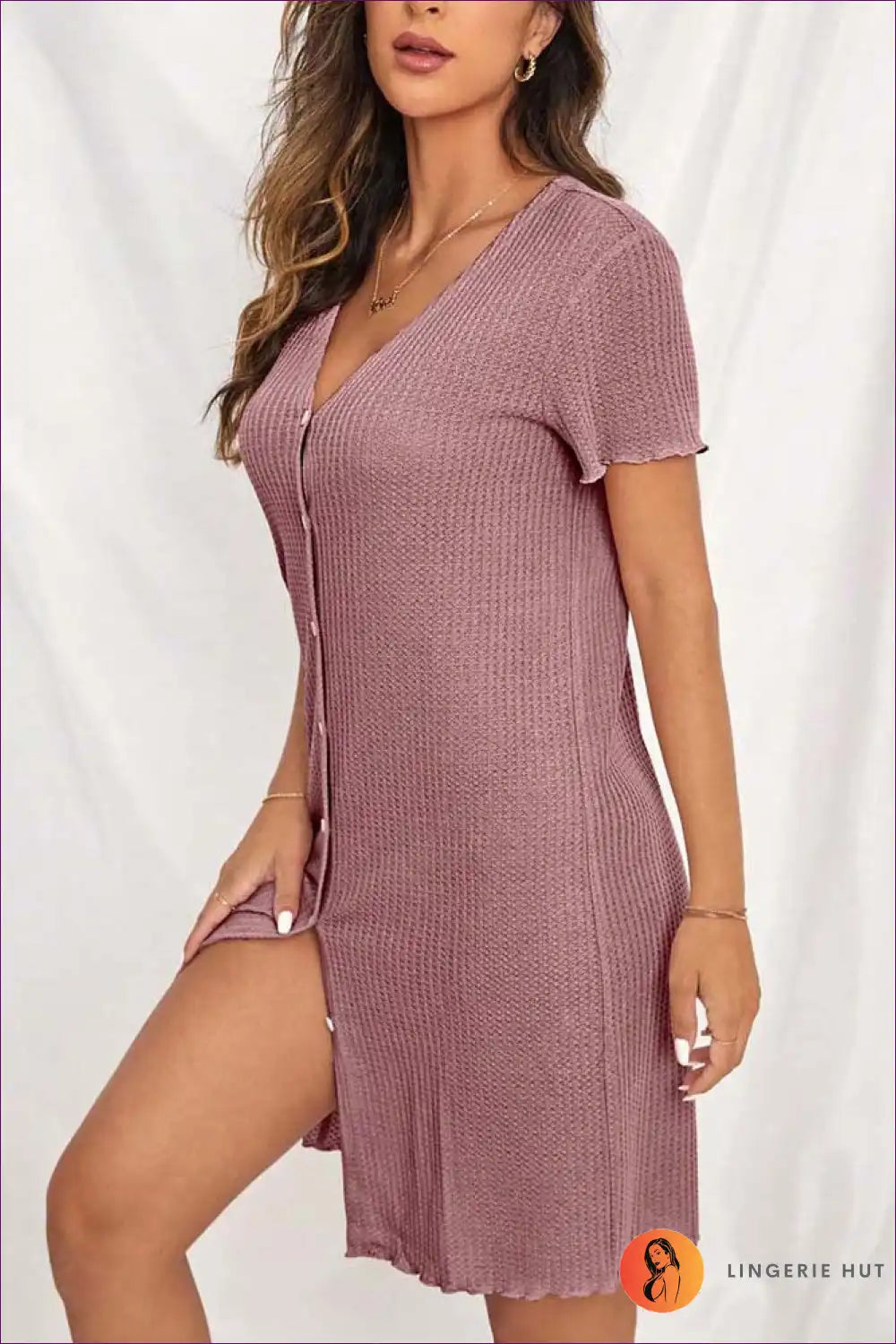 Levoire | Rento V-neck robe de nuit – Simplicité estivale