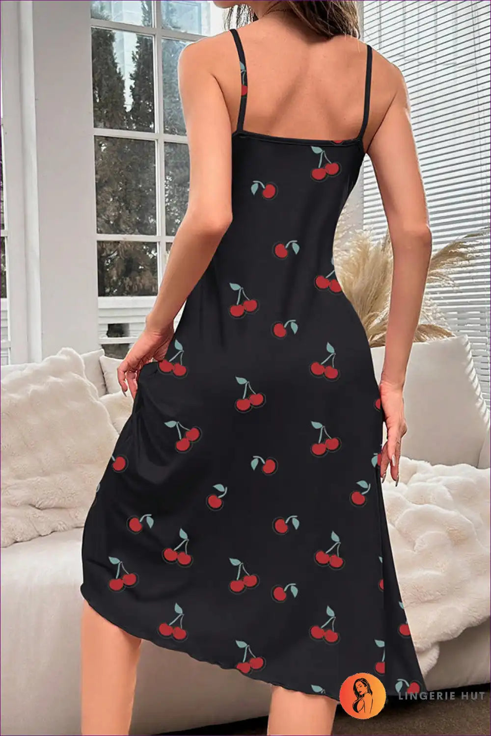 Levoire | Charmant motif cerise chemise de nuit - De doux rêves en attente