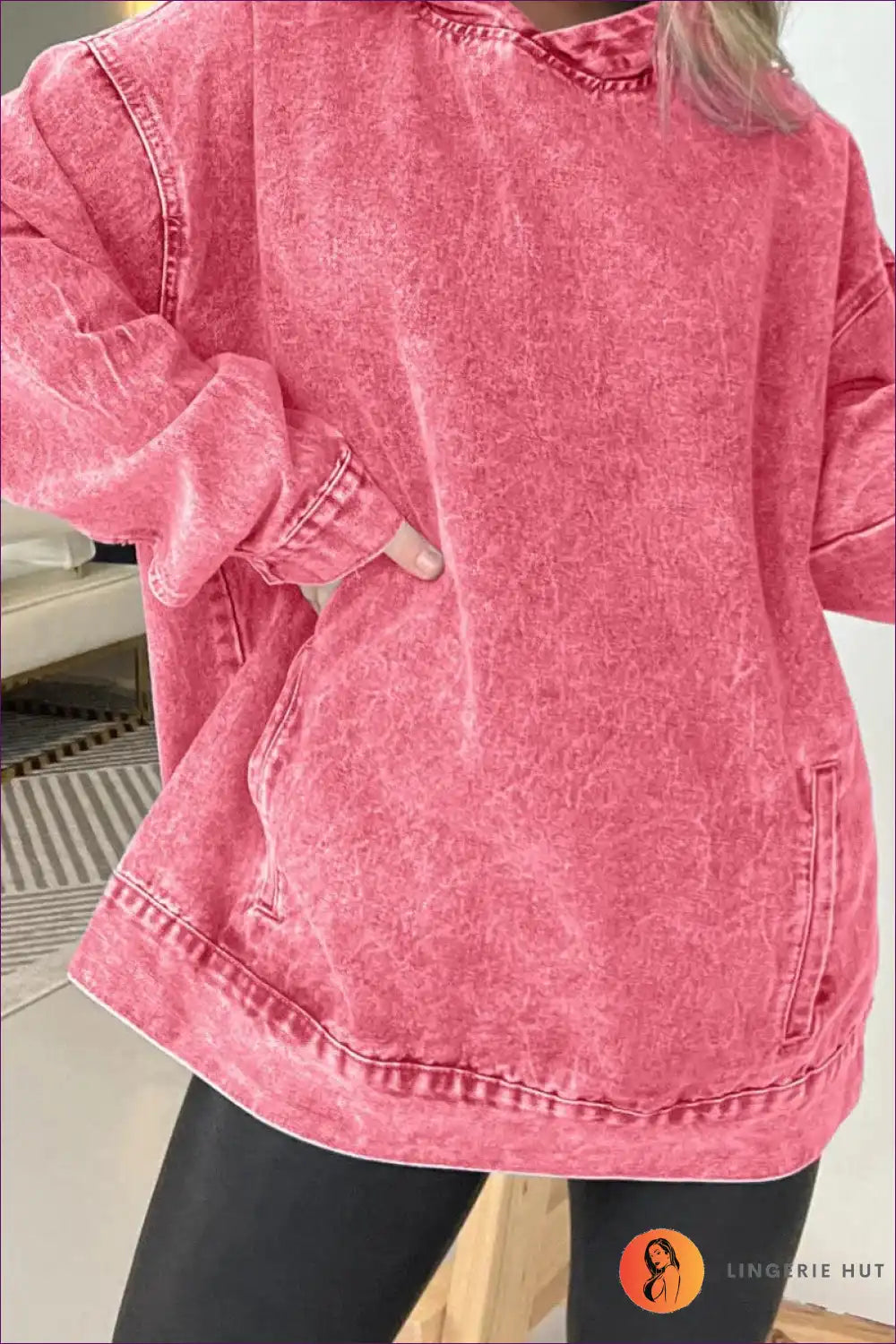 Levoire | Sweat à capuche en jean stylé – Facilement cool Rot