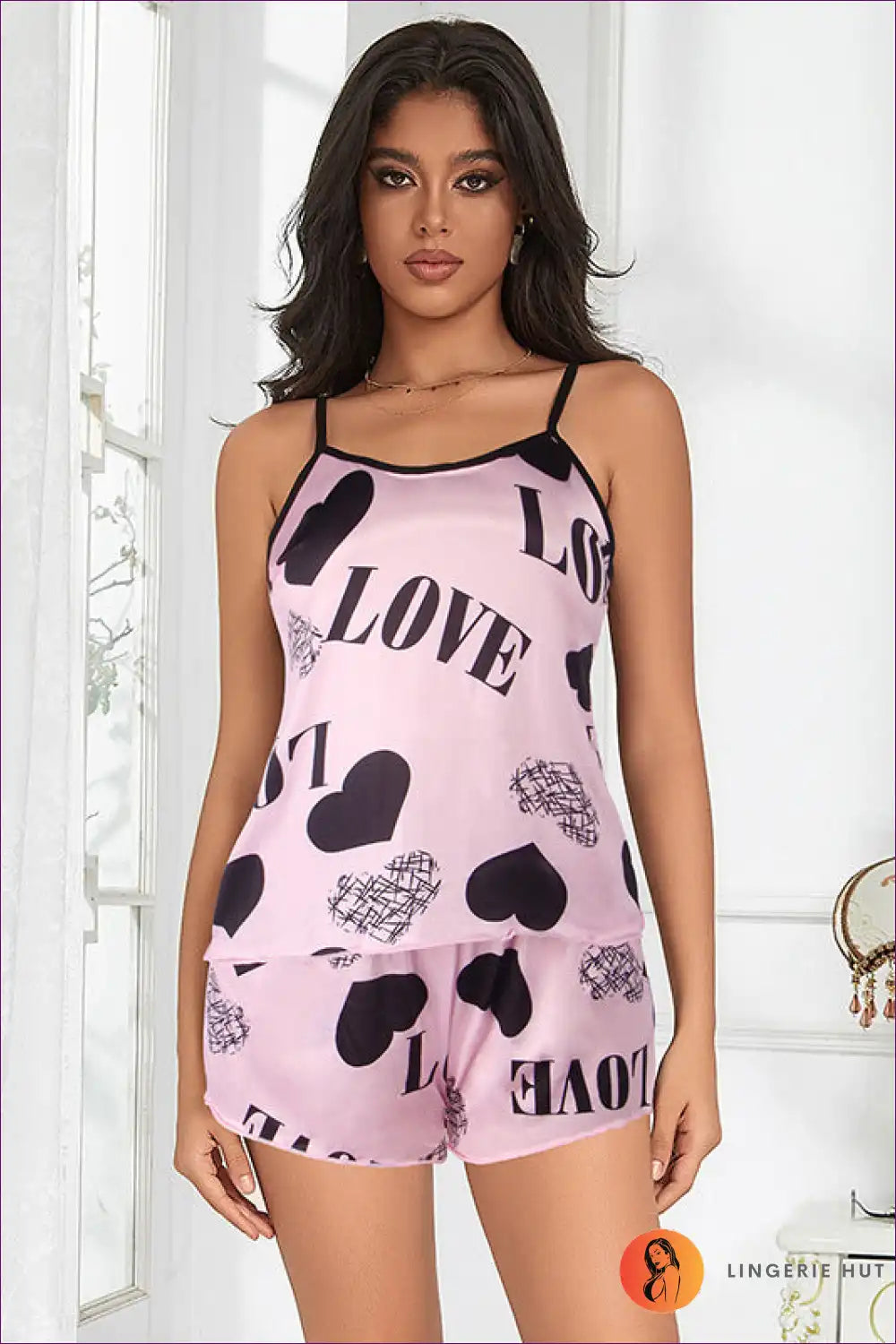 Levoire | Chic Love Satin Pyjama - Pyjama Tendance Rosa