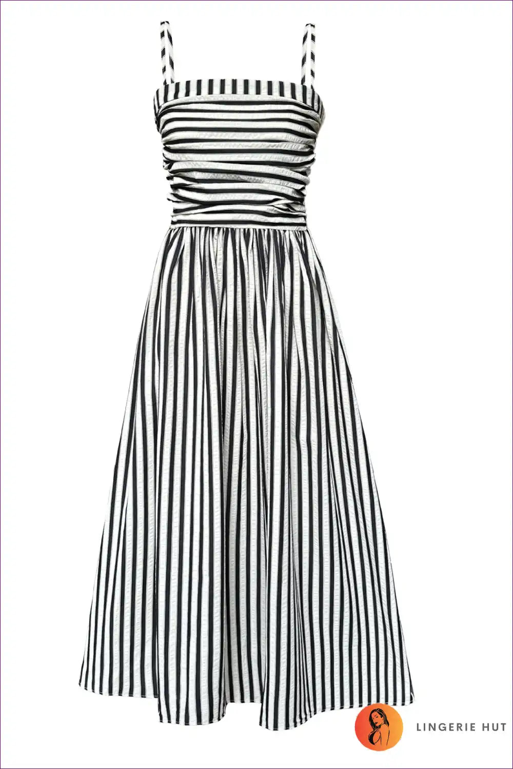 Levoire | Robe midi rayée élégante | Élégance sans effort