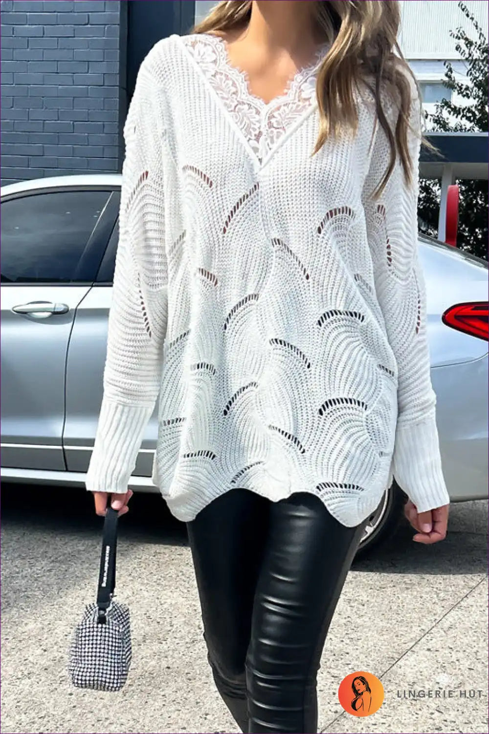 Levoire | Pull-over chic décontracté – Style sans effort Blanc