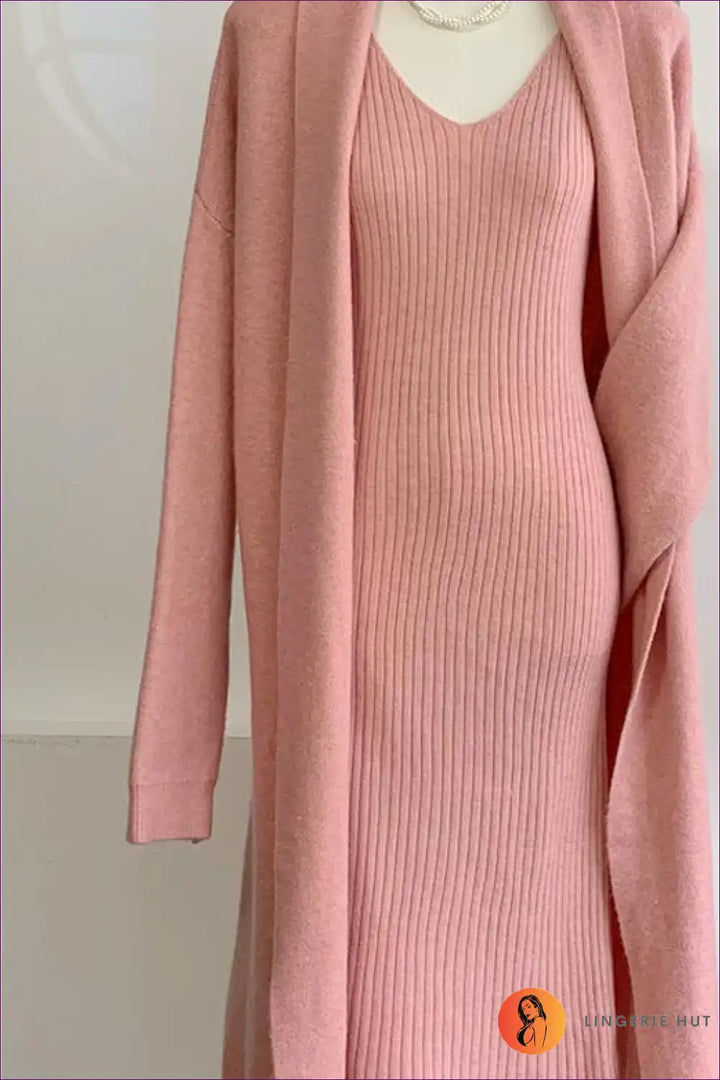 Levoire | Confortable Ensemble en Tricot Vert Menthe - Élégance Sans Effort Une taille Rosa