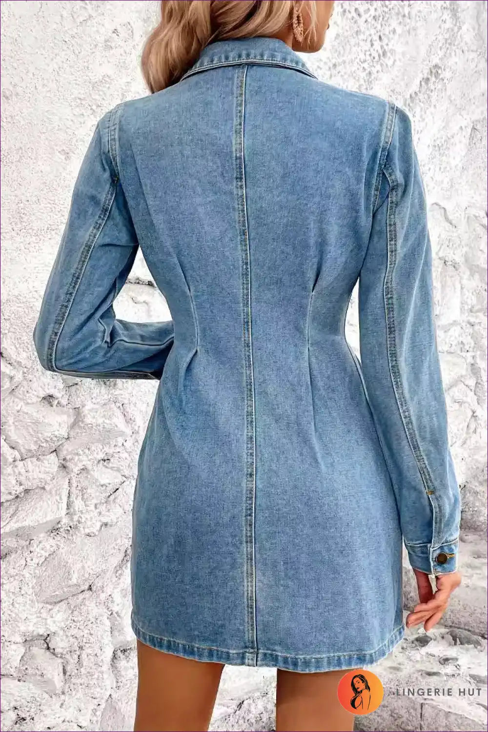 Levoire | Robe en denim à fermeture Nappi - Élégance intemporelle