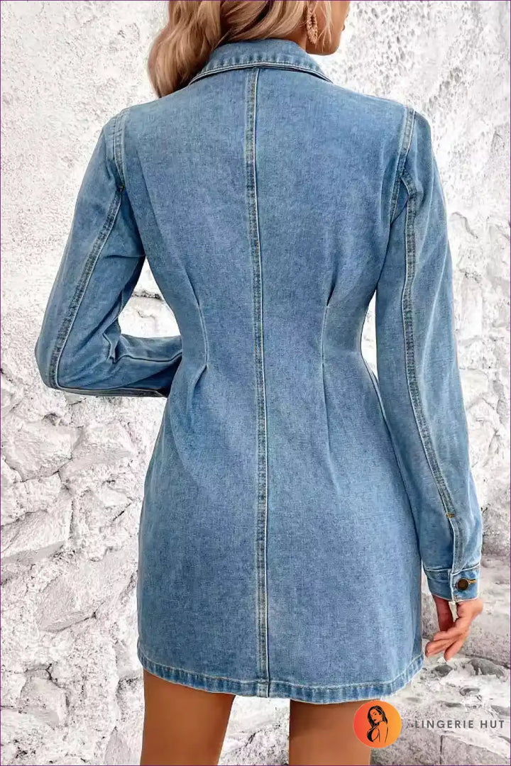 Levoire | Robe en denim à fermeture Nappi - Élégance intemporelle