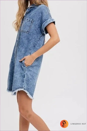 Levoire | Denim Delight Cardigan Robe - Sans Effortment Élégant