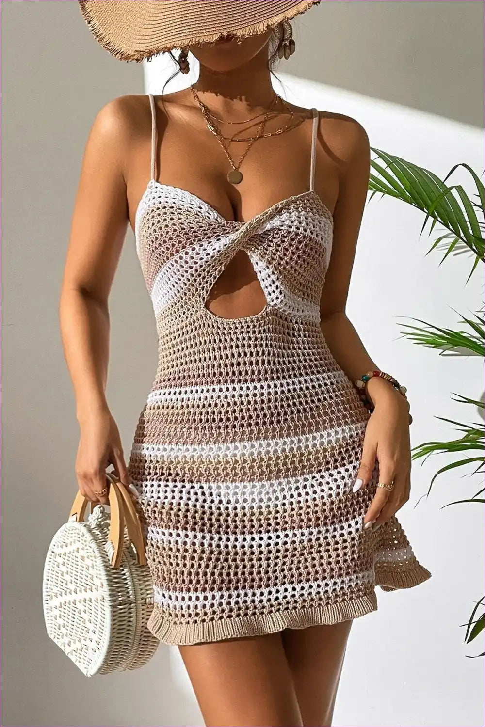Levoire | Roulé Élégant Robe de Plage - Essentiel d'Été Khaki
