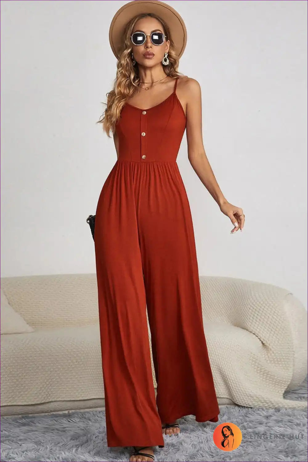 Levoire | Élégance sans effort combinaison - Style d'été décontracté Orange