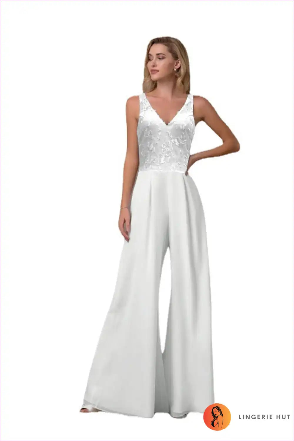 Levoire | Élégant Robe Combinaison en Chiffon - Élégance d'Été Blanc