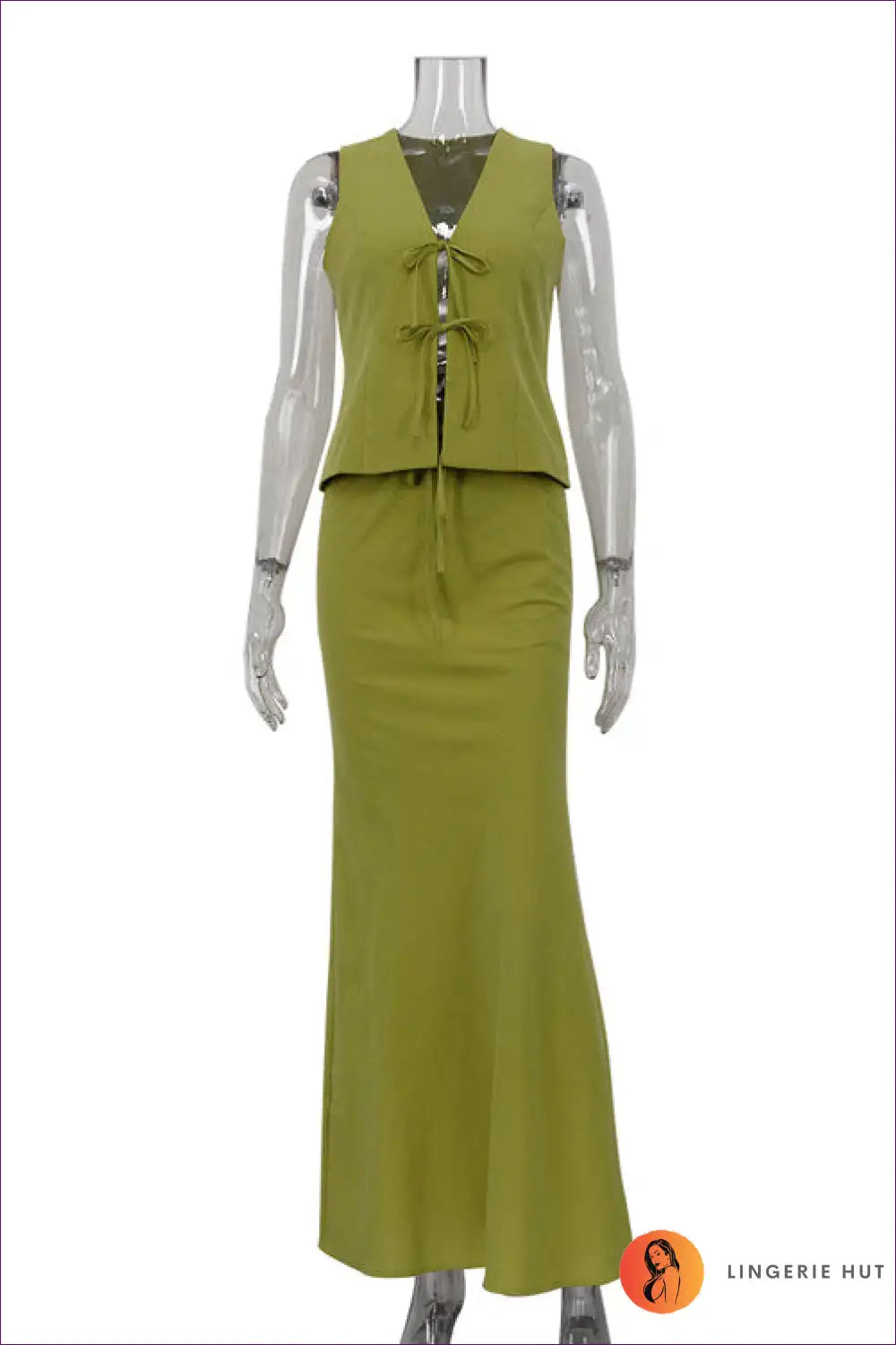 Levoire | Ensemble en coton V élégant - Style d'été élégant Vert