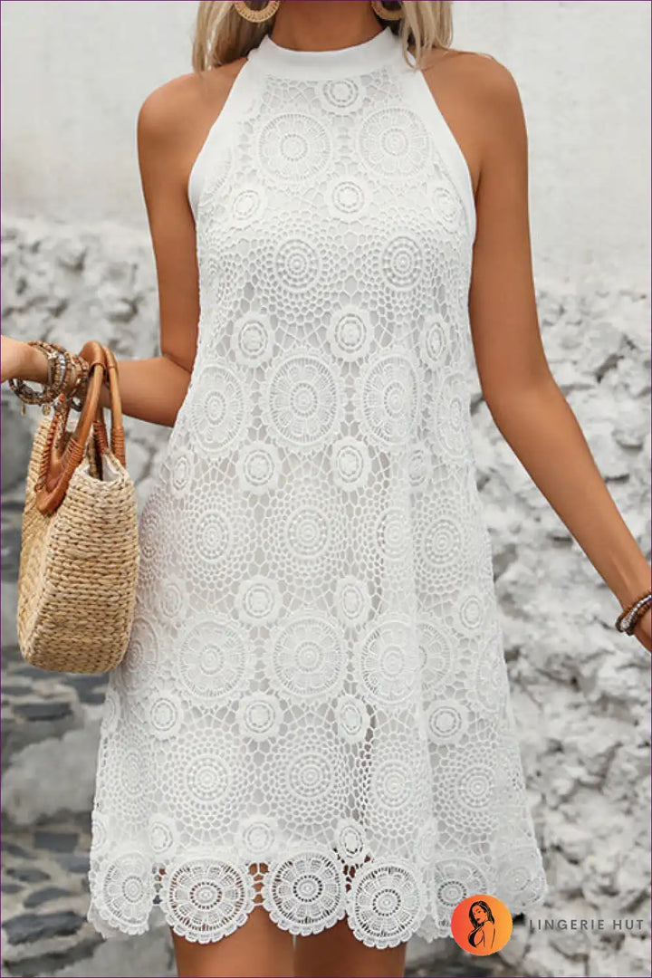 Levoire | Élégante Coupe-robe citron - Été Chic Blanc
