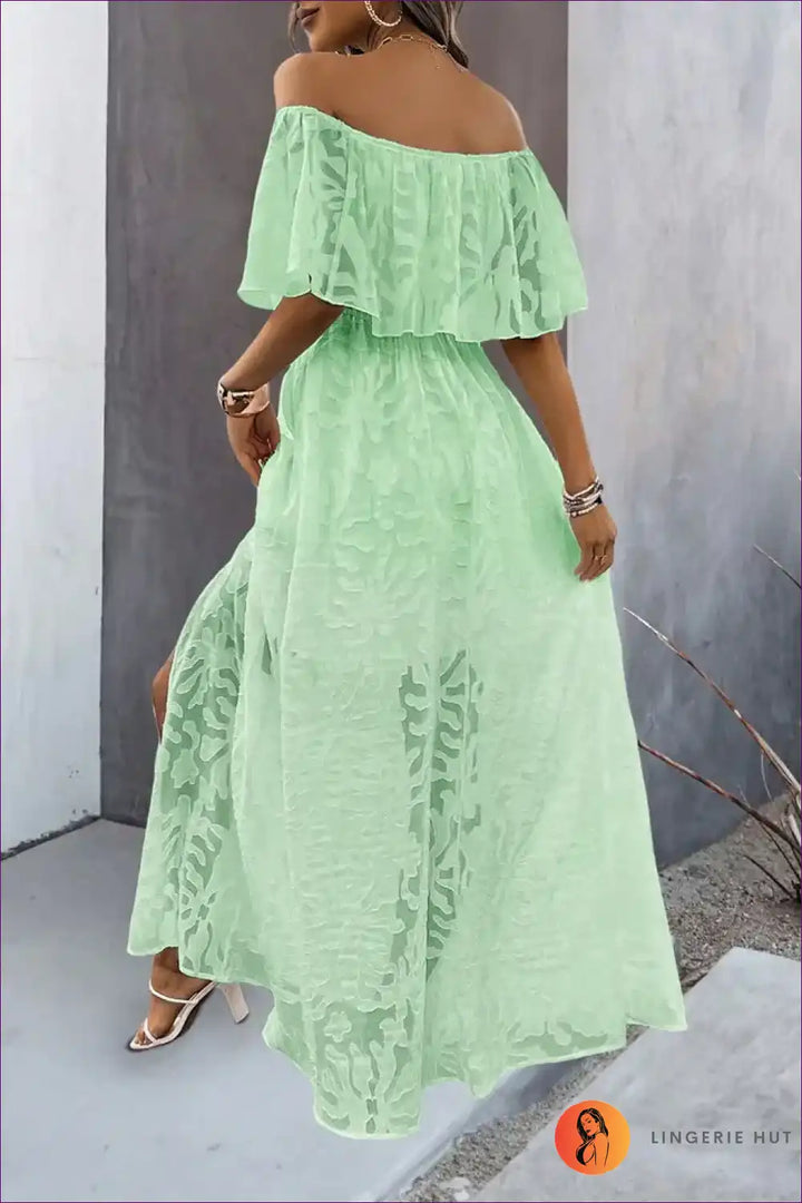 Levoire | Robe Maximekko Off-Shoulder Élegante - Étreindre l'Élégance