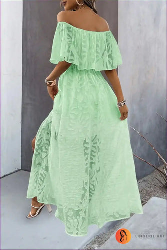 Levoire | Robe Maximekko Off-Shoulder Élegante - Étreindre l'Élégance