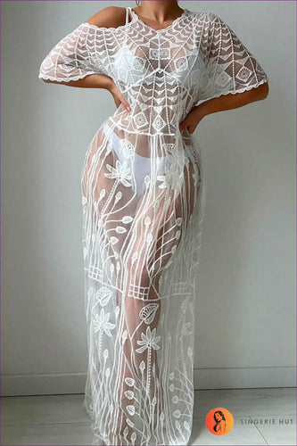 Levoire | Élégant voile de dentelle transparent - Élégance estivale