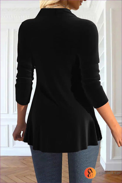 Levoire | Vert émeraude Rüschensakko - Élégant & Avec Élégance