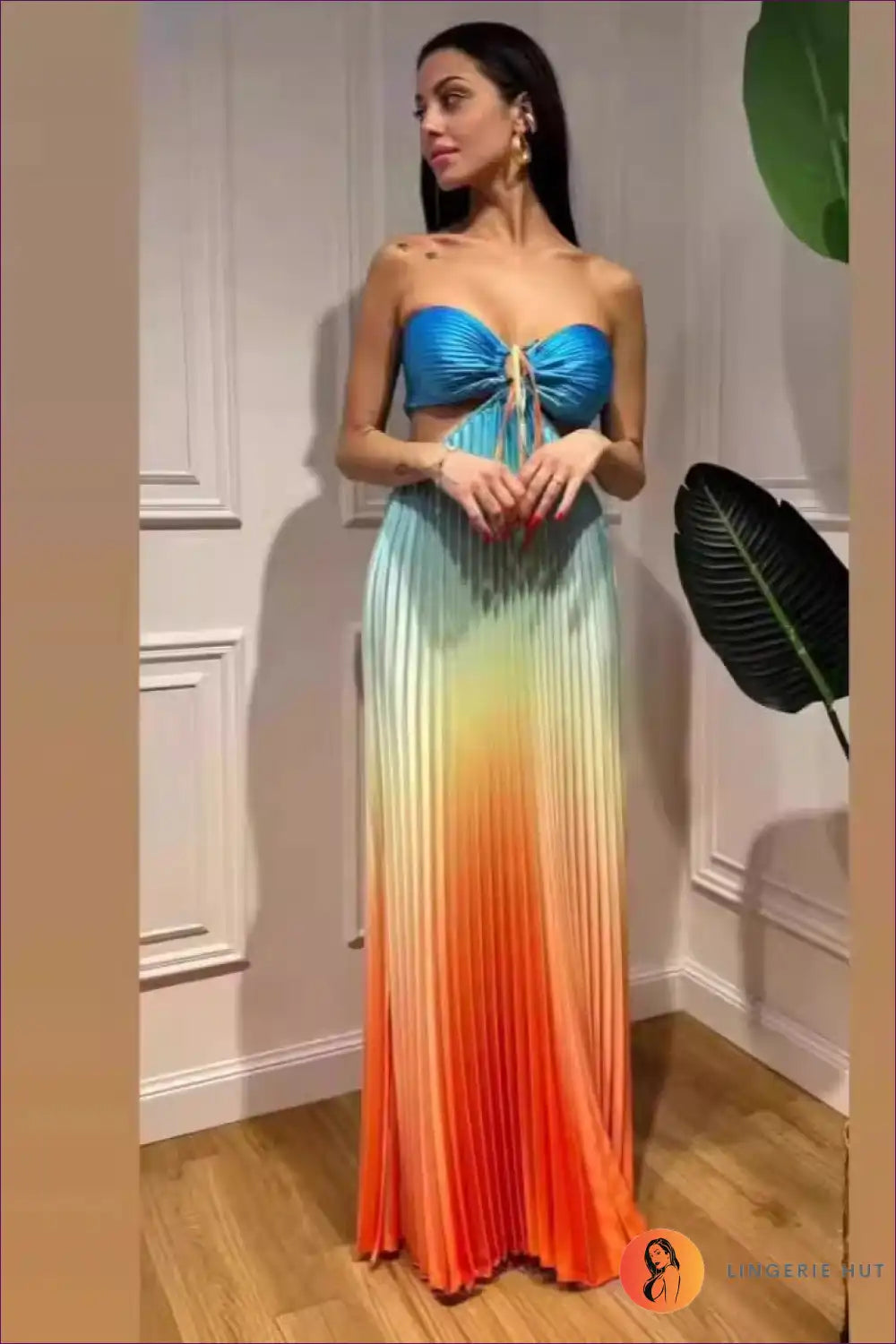 Levoire | Robe maxi dégradée Eteerinen – Élégance fluide en couleurs