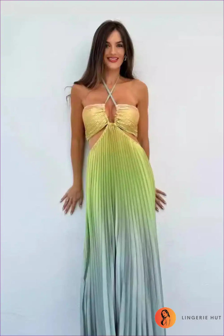 Levoire | Robe maxi dégradée Eteerinen – Élégance fluide en couleurs