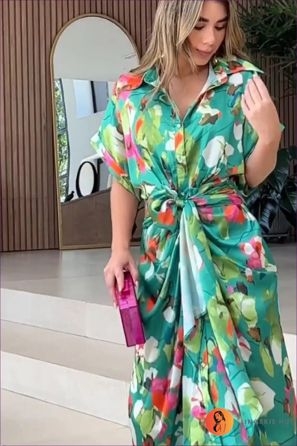 Levoire | Robe Maxi Élégante à Motifs - Éclats d'Été