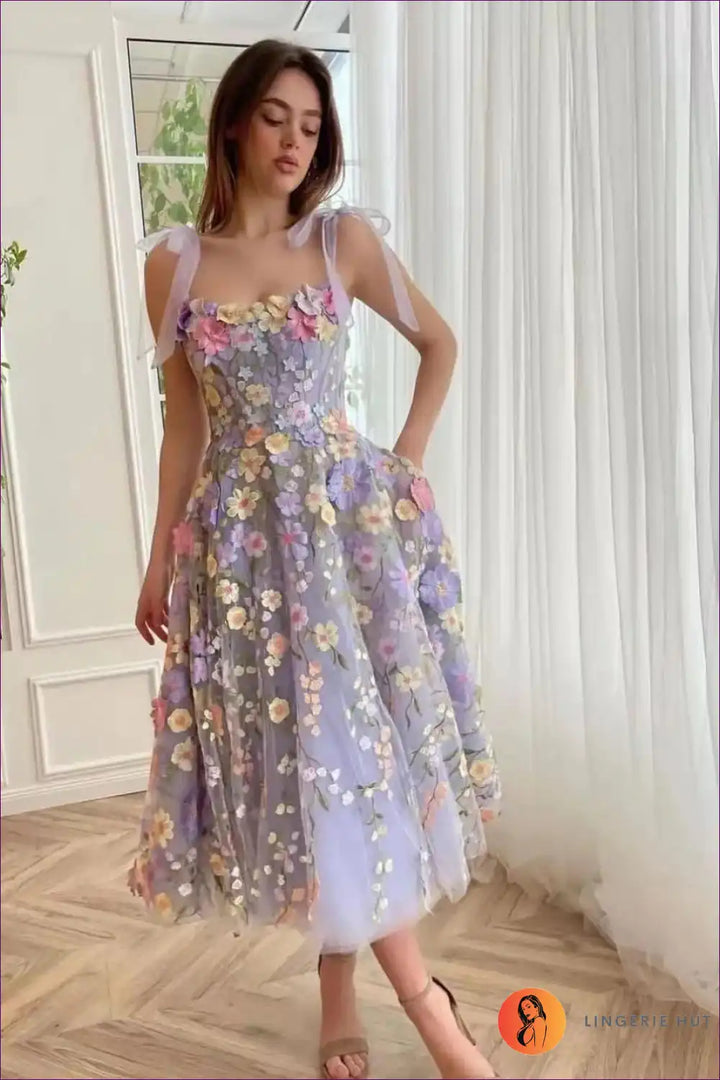 Levoire | Robe longue Floral Fantasy - Élégance estivale sexy Hellulila