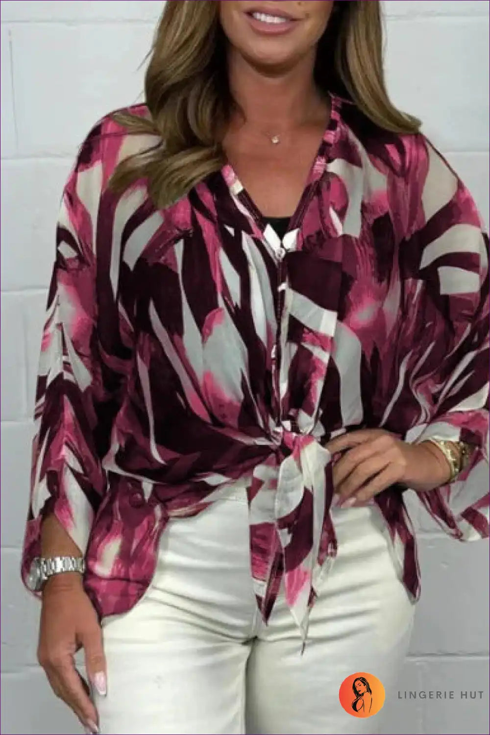 Levoire | Pulli aquarelle fluide – Élégance aérienne en douces couleurs pastel Bordeaux
