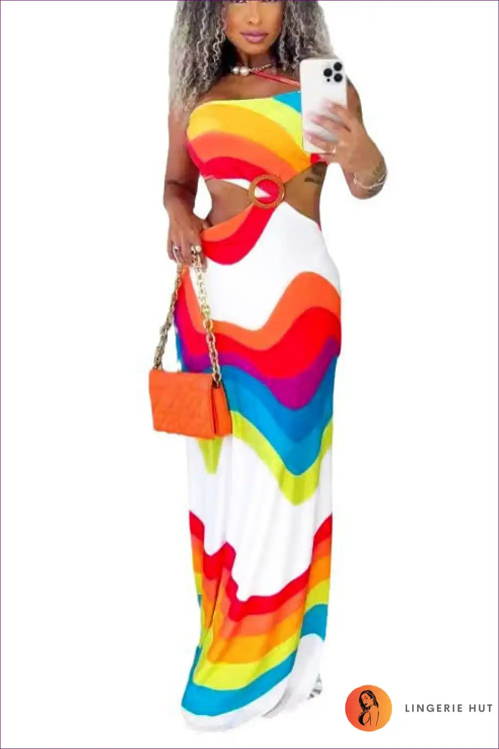 Levoire | Robe maxi à découpe géométrique - Attirez tous les regards cet été Moni