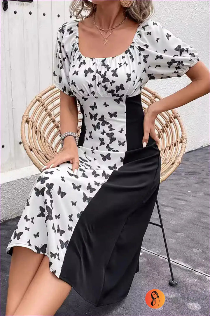 Levoire | Graphique-Patchwork-Robe - Élégante et Unique