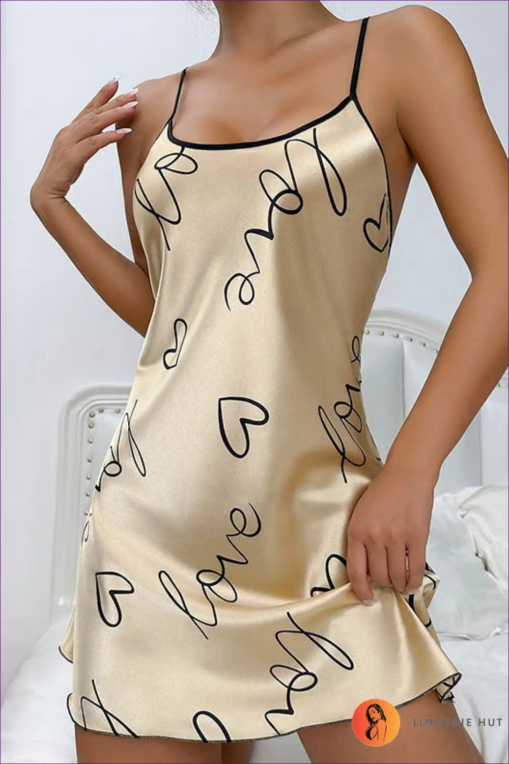 Levoire | Imprimé graphique pyjama - Élégant vêtement de nuit d'été Or
