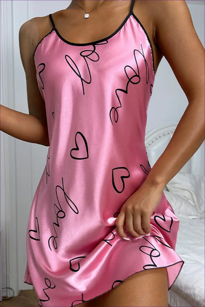 Levoire | Imprimé graphique pyjama - Élégant vêtement de nuit d'été Rosa