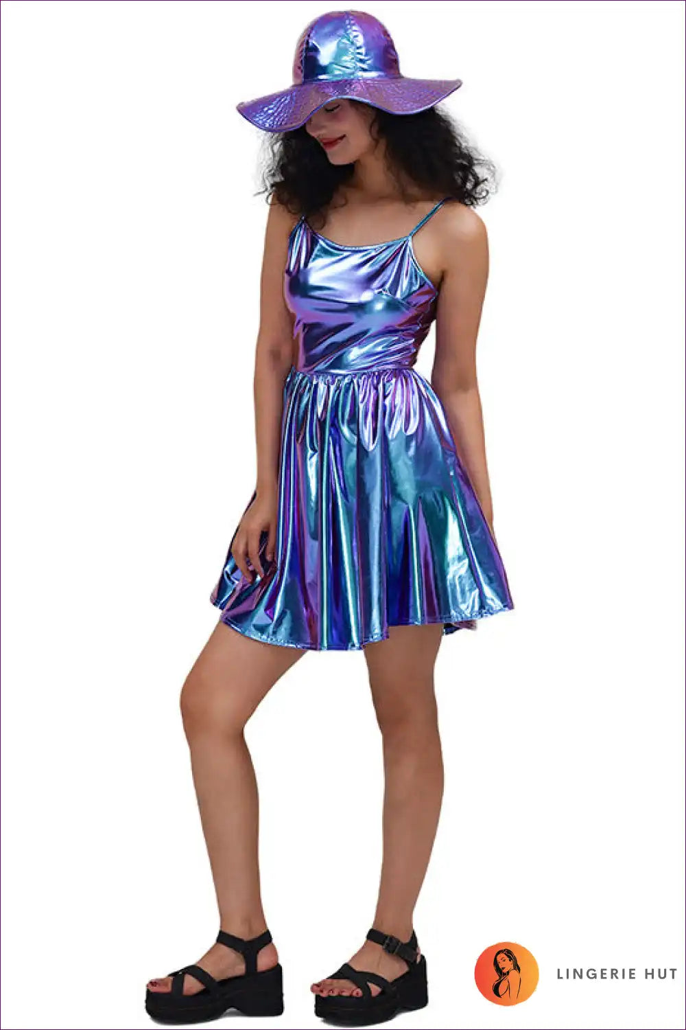 Levoire | Holographic Dreams Mini Robe - Irideenttinen Discours de Fête