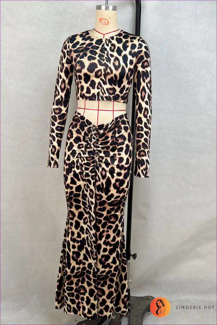 Levoire | Ensemble Co Ord à motif Leopardi - Kühne & Fierce Kamel