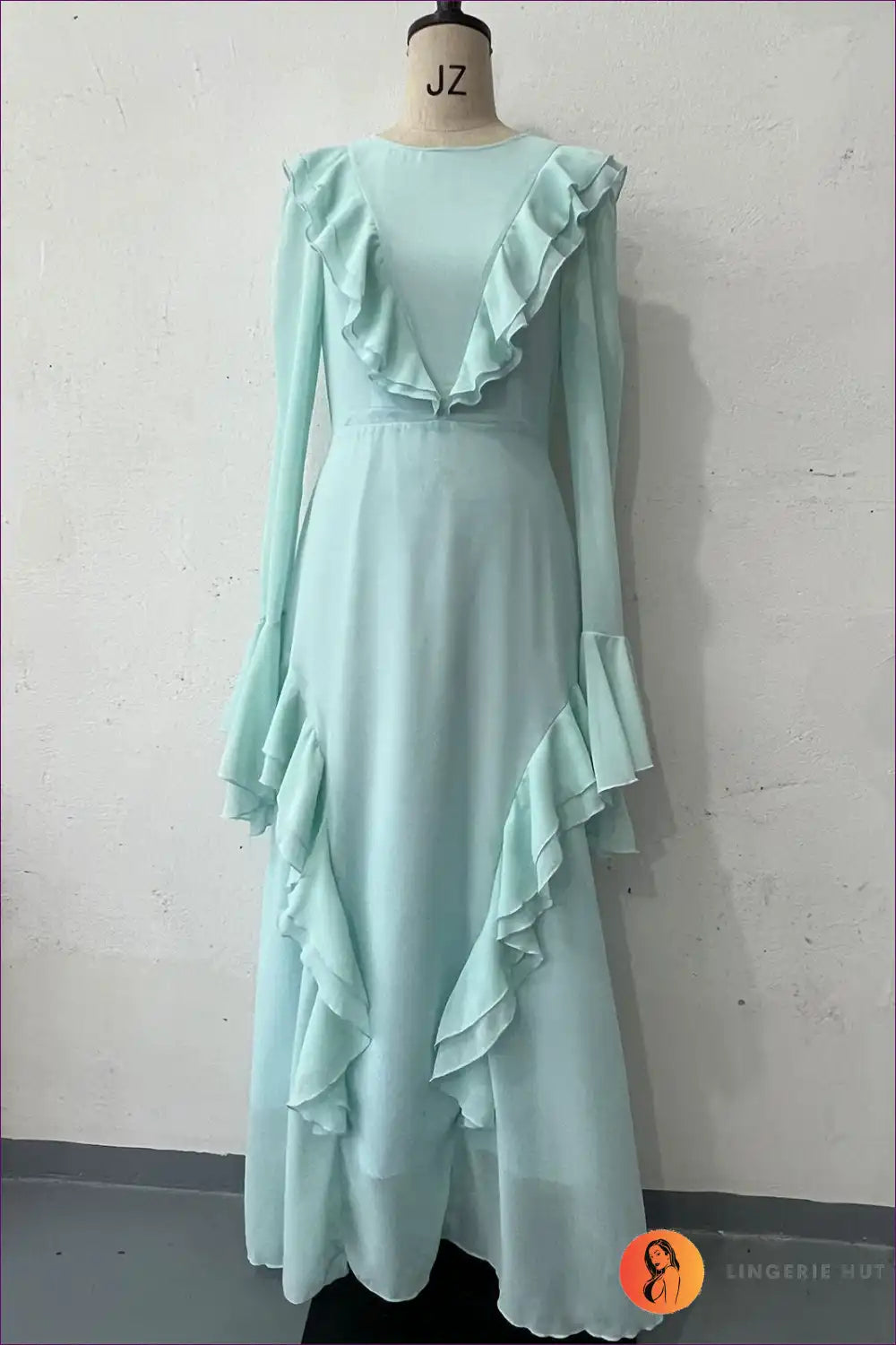 Levoire | Robe à volants bleu clair – Éthérée & Élégante Bleu clair