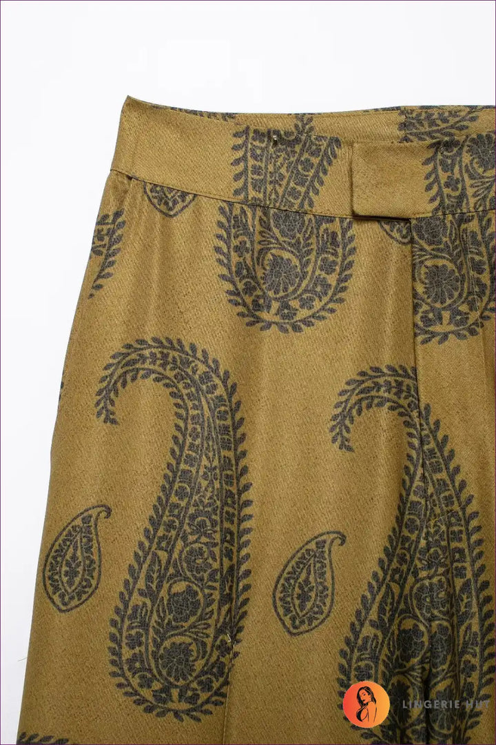 Levoire | Ensemble coordonné imprimé paisley luxe - Élégance inspirée du boho