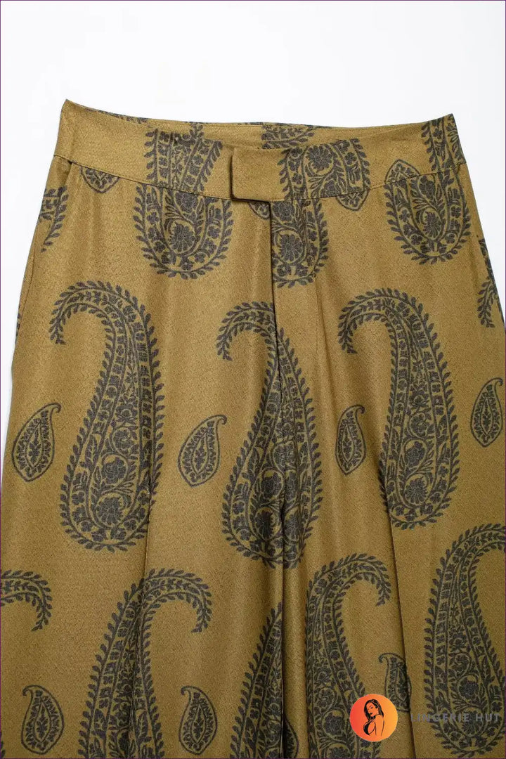 Levoire | Ensemble coordonné imprimé paisley luxe - Élégance inspirée du boho
