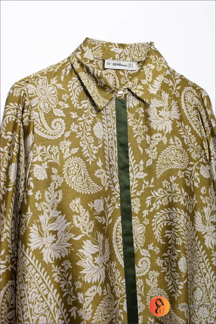 Levoire | Ensemble coordonné imprimé paisley luxe - Élégance inspirée du boho
