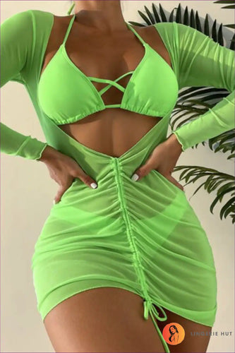 Levoire | Vert mint cut-out deux pièces – Audacieux et séduisant pour le dîner