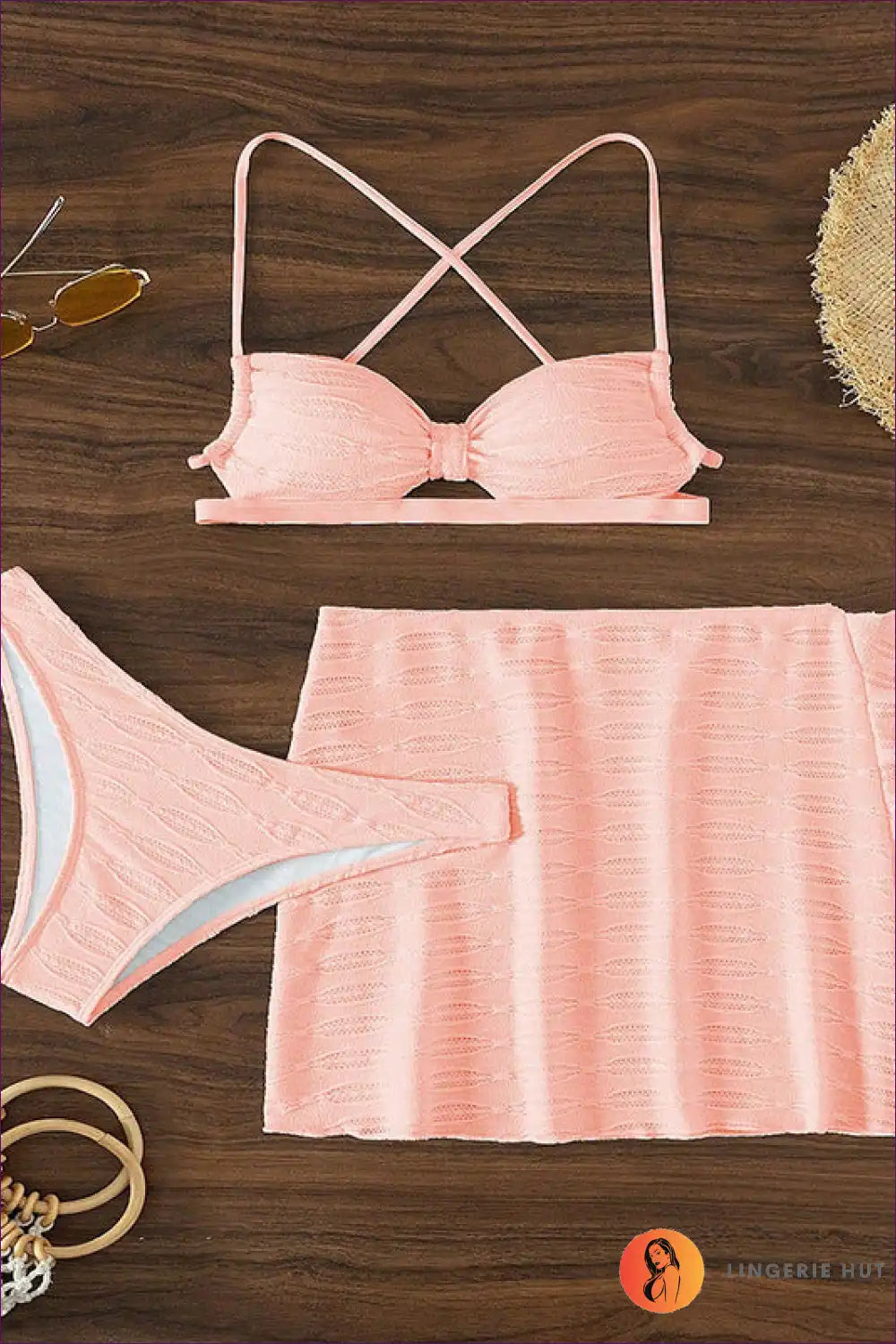 Levoire | Persikka Rüschenset - Flirty & Amusant Rose pâle