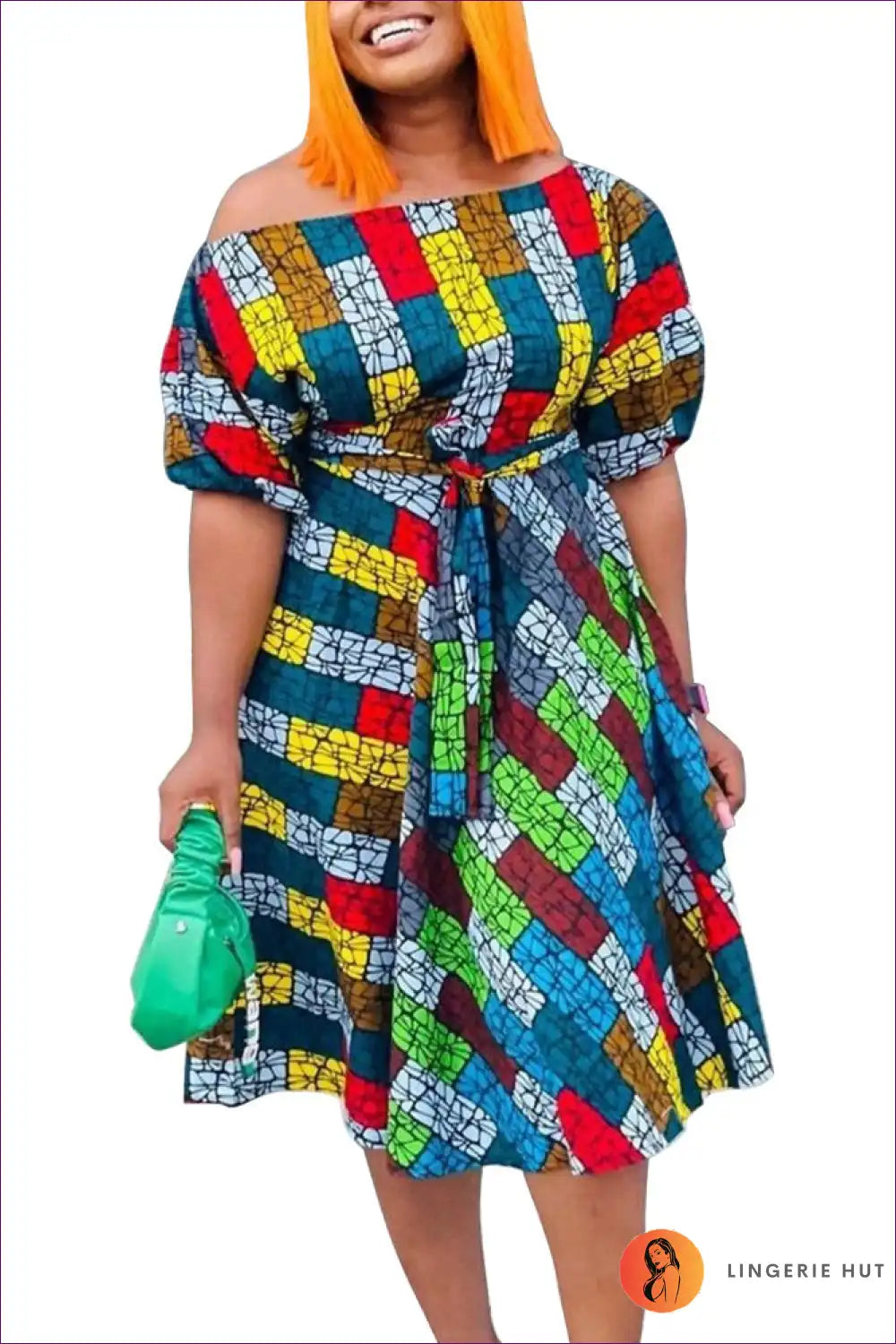 Levoire | Grande Taille Maxi Robe Approximation de Côté – Élégance Printanière Moni