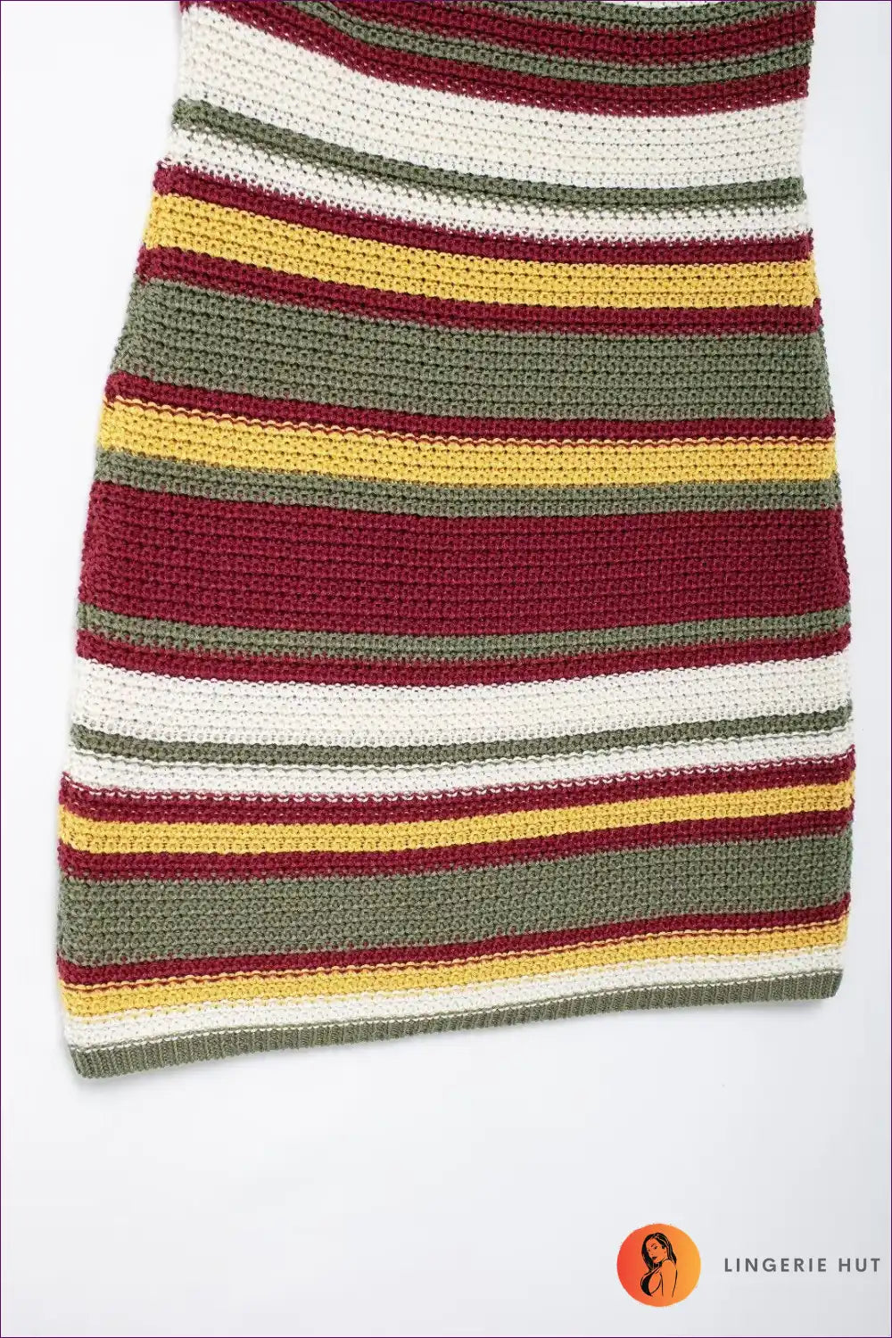Levoire | Robe Mini Tricot Rayée Retro - Élégance Inspirée des Années 70
