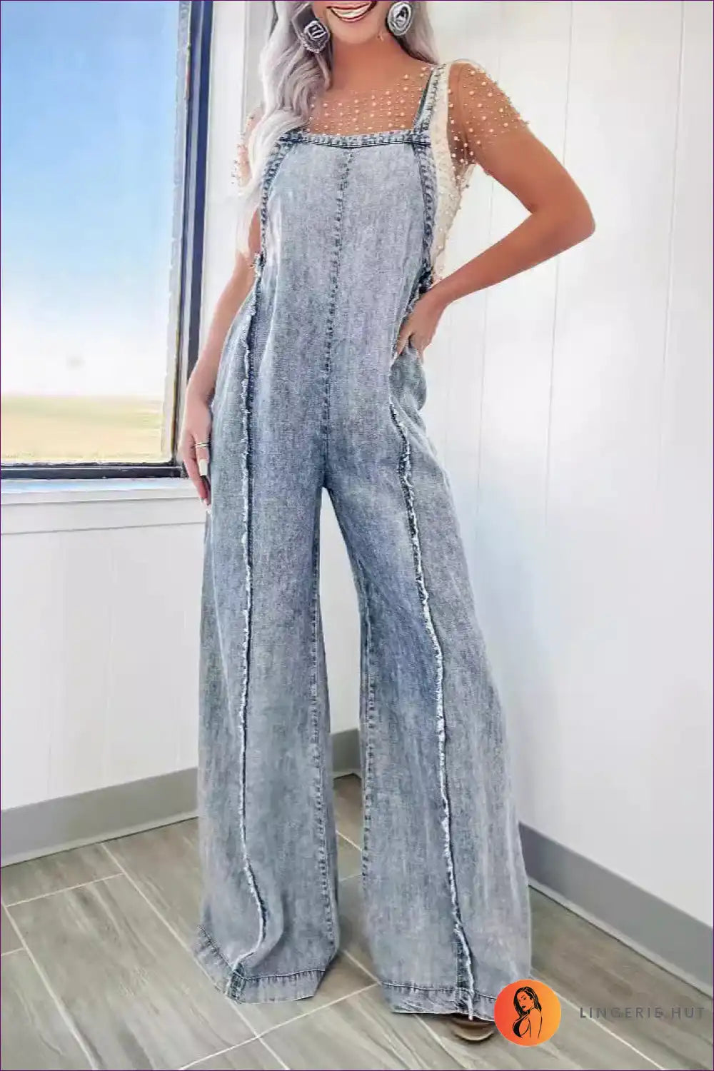 Levoire | Pantalons en denim rétro pestyt – Style décontracté de printemps Bleu