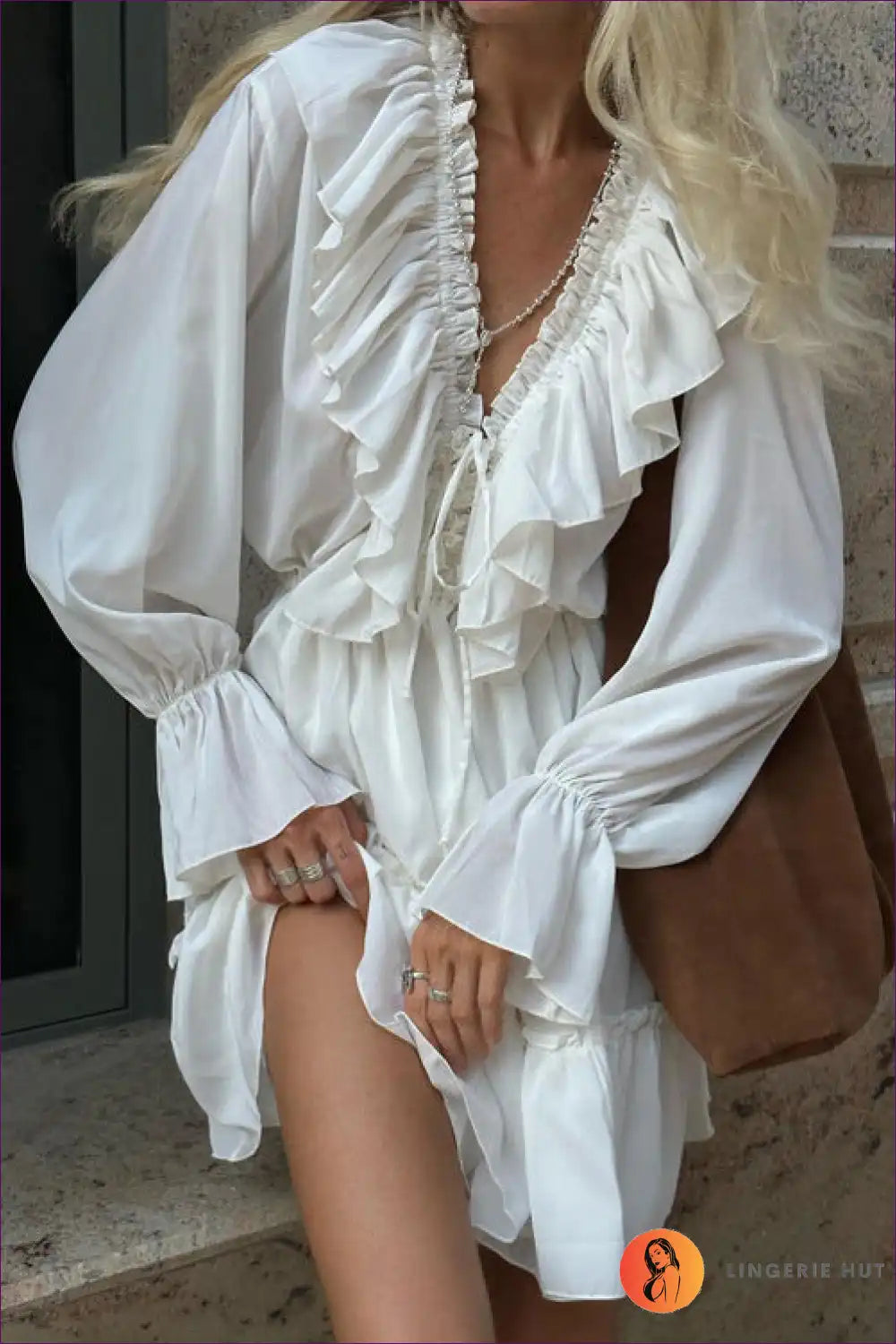 Levoire | Robe Chiffon Rüsch – Élégance sans effort