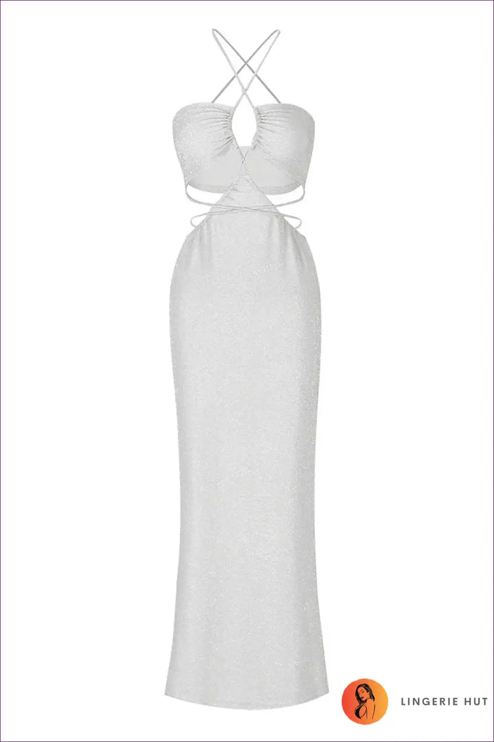 Levoire | Robe de soirée à coupe brillante - Élégance glamour pour le dîner Blanc