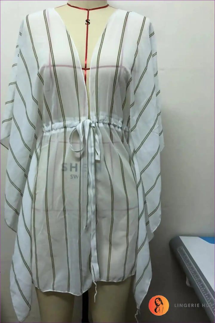 Levoire | Rayé Serenity Réflecteur de Plage - Ambiance Boho Vacances Une taille Jaune