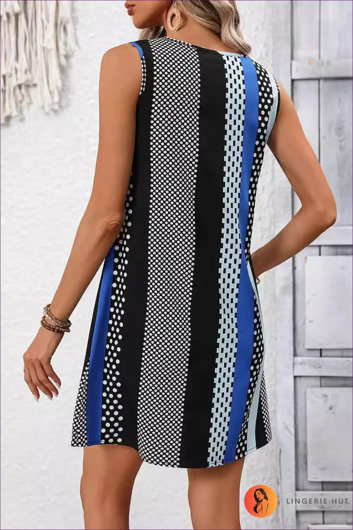 Levoire | Été Élégance Robe Rayée Décolleté en V - Sautez avec style!
