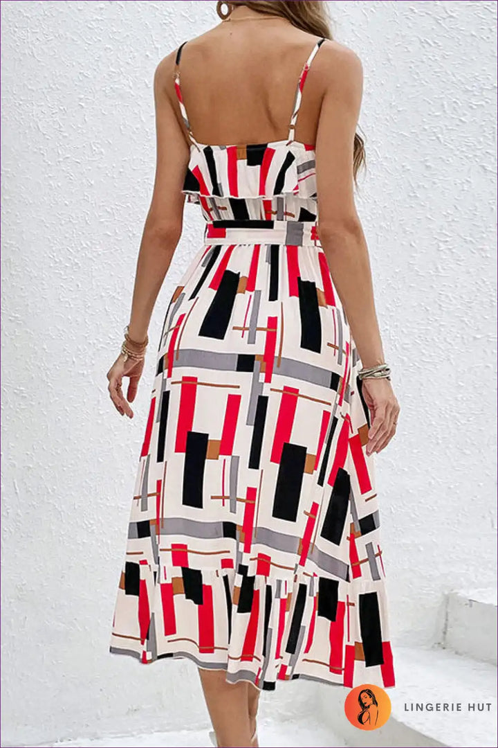 Levoire | Robe à Taille Banderole Rayée d'Été - Élégance Sans Effort