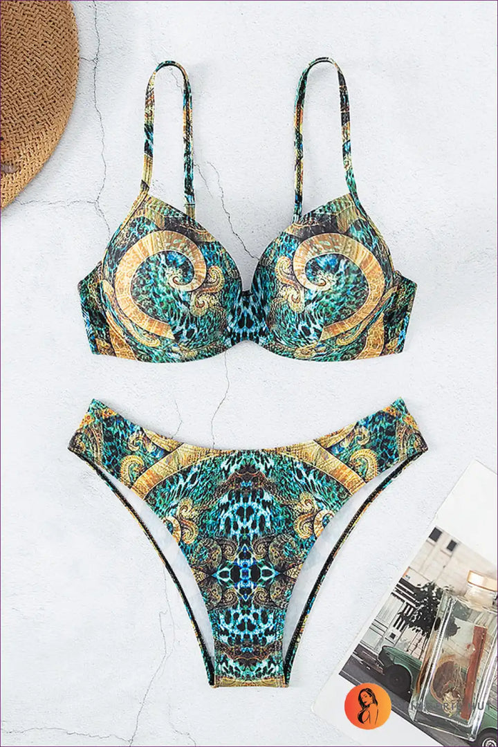 Levoire | Tribal Totem Bikini - Libère ton côté sauvage Vert