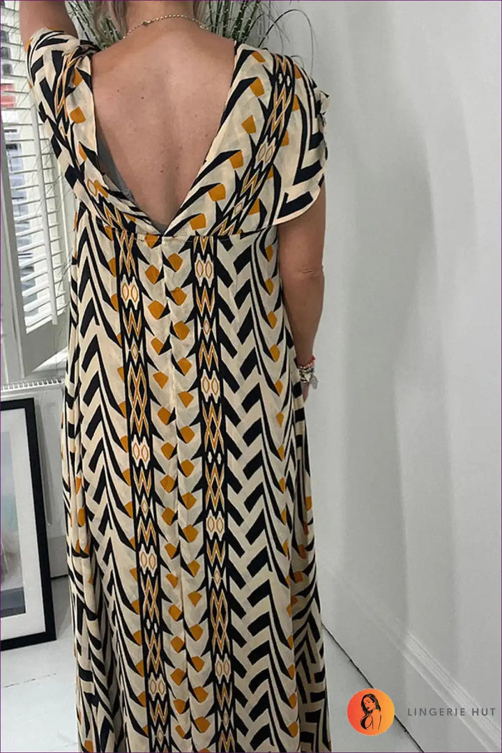 Levoire | Tribal Vibe Robe Maxi Imprimée - Confort Boho Chic