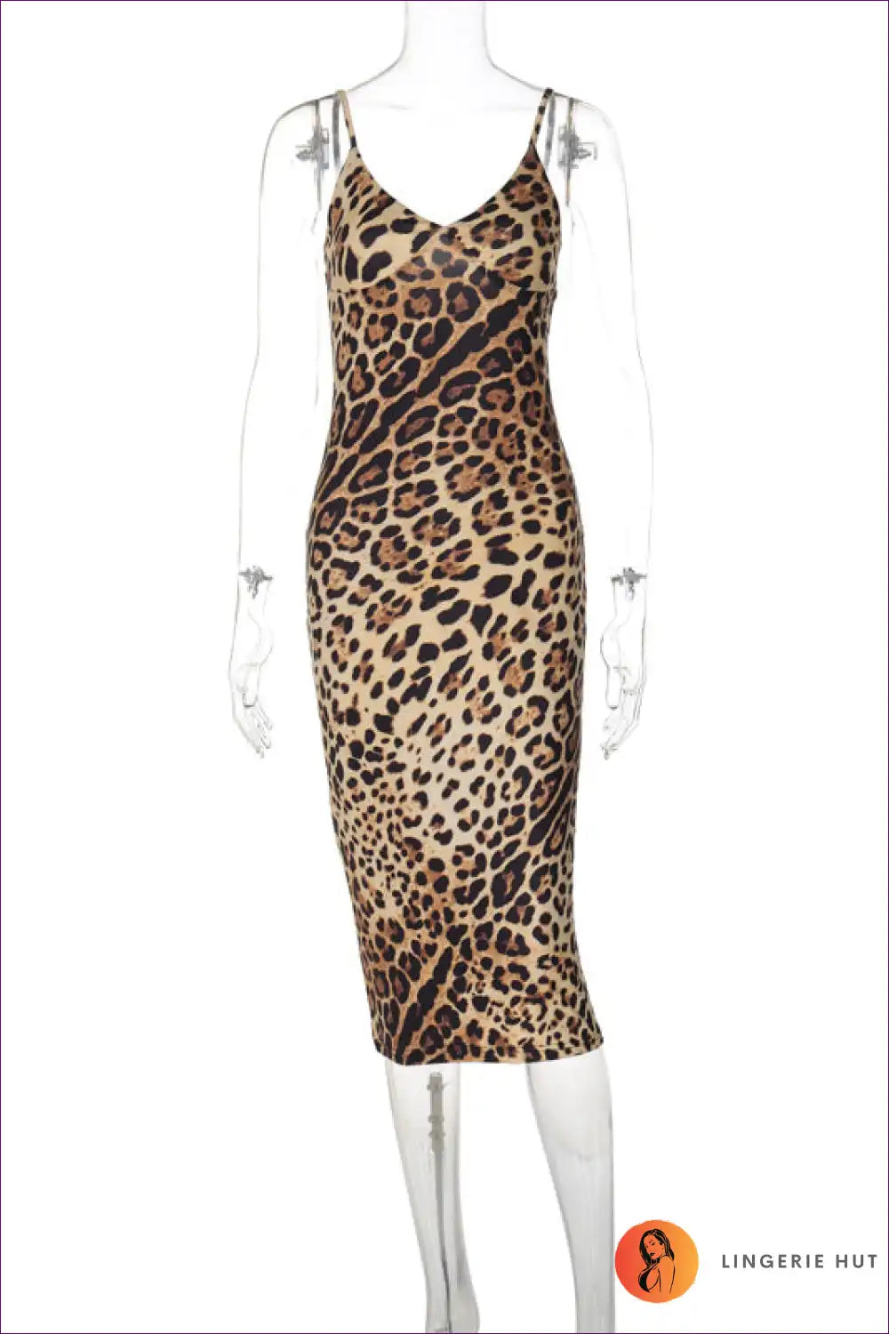 Levoire | Wild Diva Robe maxi à imprimé léopard - Libère ton grand chat intérieur Leopardi