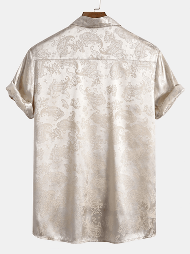 Levoire | Chemise Satin Paisley Homme